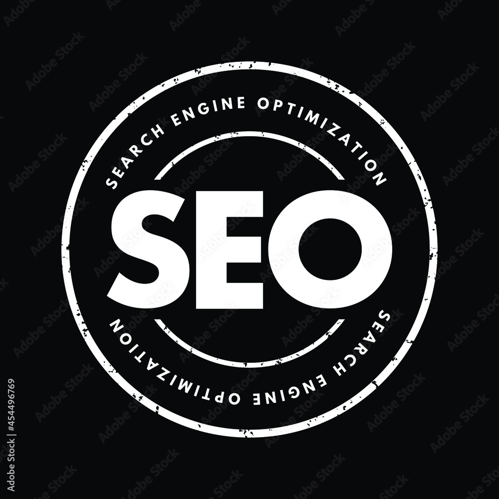 SEO - Search Engine Optimization acronym, business concept background