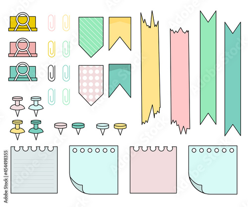 Εκτύπωση καμβά cute illustration set icon chancellery