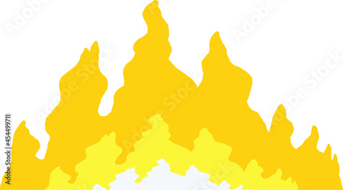 yellow fire line effect illustration
