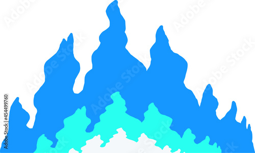 blue fire line effect illustration