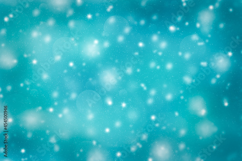 Winter abstract bokeh defocused background.