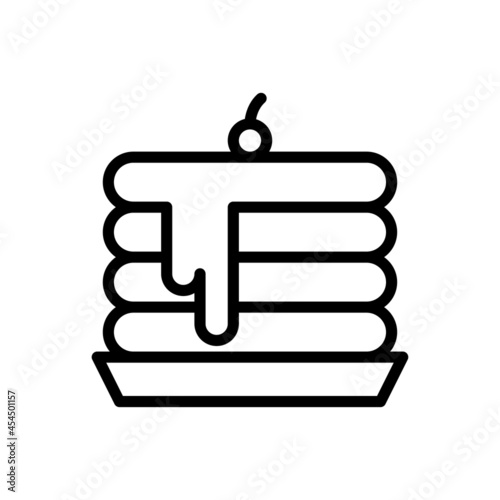 pancake icon vector for your design element