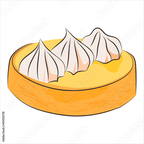 Lemon curd tartlet