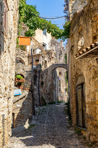 Old streets in meditteranean town, Half-Destroyed