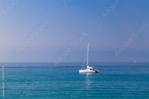 Small yacht on sunny day, Sealine
