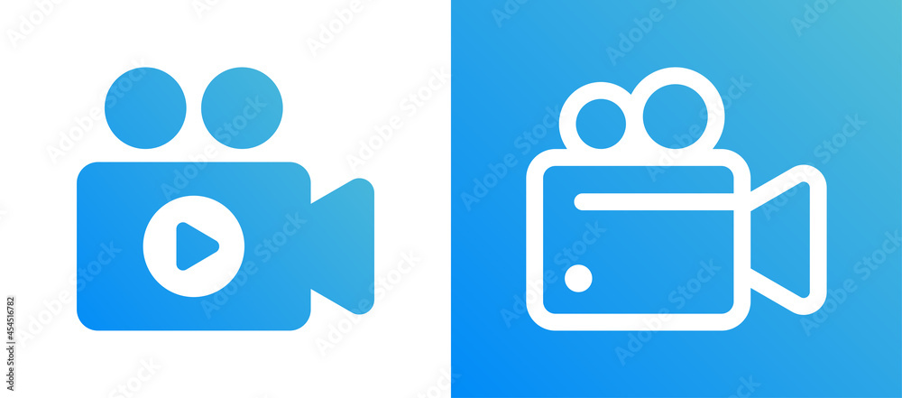 Fototapeta premium Video camera icon. Camcorder icon vector illustration