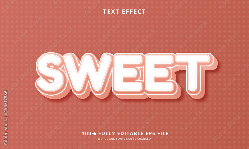 Sweet text style - Editable text effect Sweet text style - Editable text effect