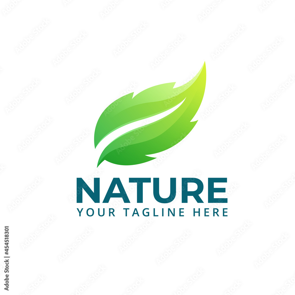 green leaf ecology nature logo element vector icon