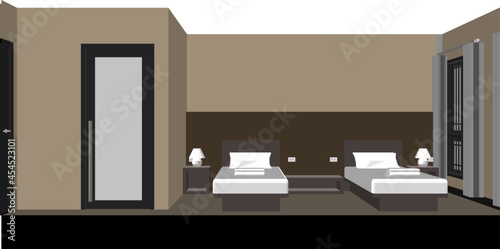 3D illustration of building project