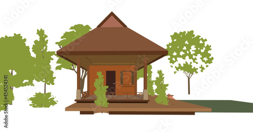 3D illustration of building project