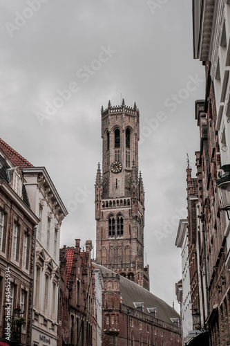 The beautiful city of Bruges in Belgium, with historic buildings and charming canals