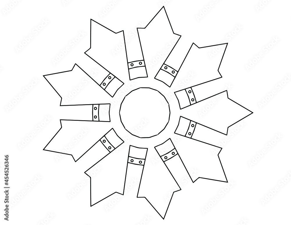 black and white mandala design for designing, wedding card, background, tattoo, yoga, meditation, coloring, traditional