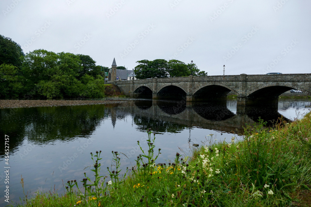 old bridge over the river