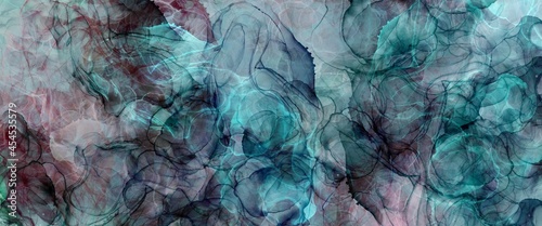 Wallpaper Mural fluid art, alcohol ink background, liquid texture with mixed colours, abstract wallpaper design for print Torontodigital.ca