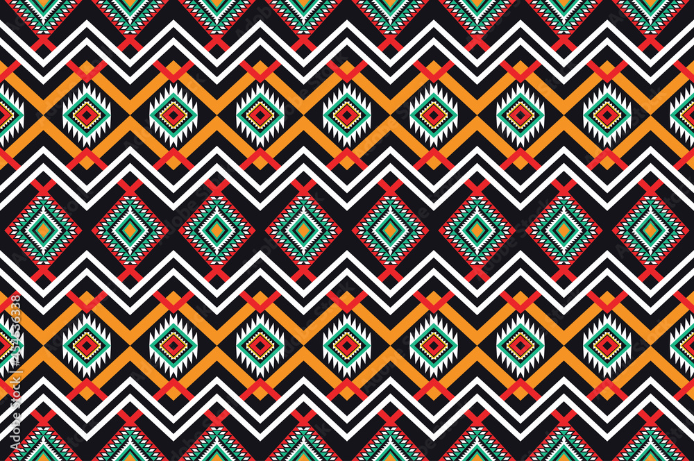 Geometric ethnic oriental ikat pattern traditional Design for background,fabric,wrapping,clothing,wallpaper,Batik,carpet,embroidery style. Geometric ethnic oriental ikat pattern traditional Design for background,fabric,wrapping,clothing,wallpaper,Batik,carpet,embroidery style.