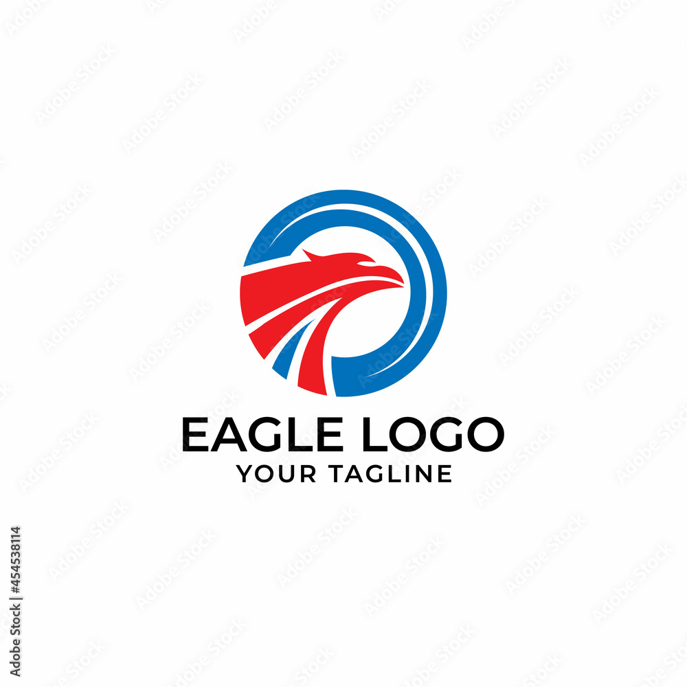 Eagle logo design vector, Illustration