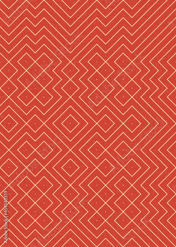 Abstract Geometric Pattern generative computational art illustration