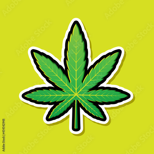 marijuana leaf vector design