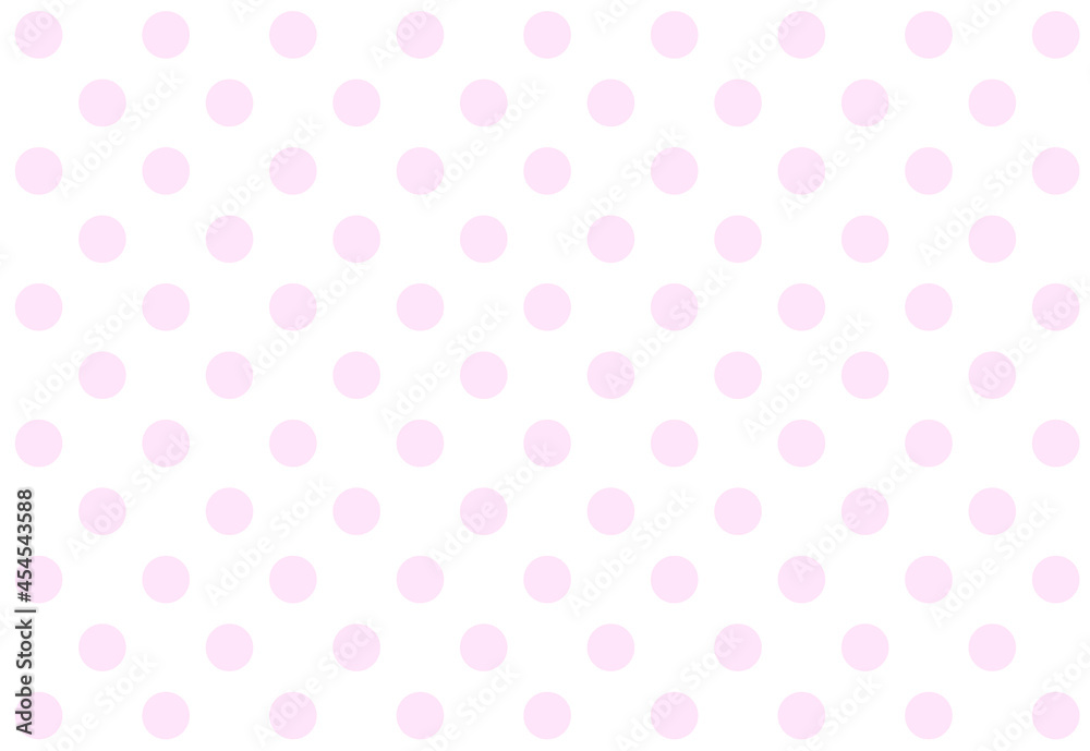 ピンク色の水玉模様の背景イラスト ピンクのドット柄 Stock Illustration Adobe Stock