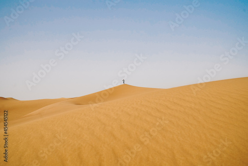 Landscape of sand dunes desert