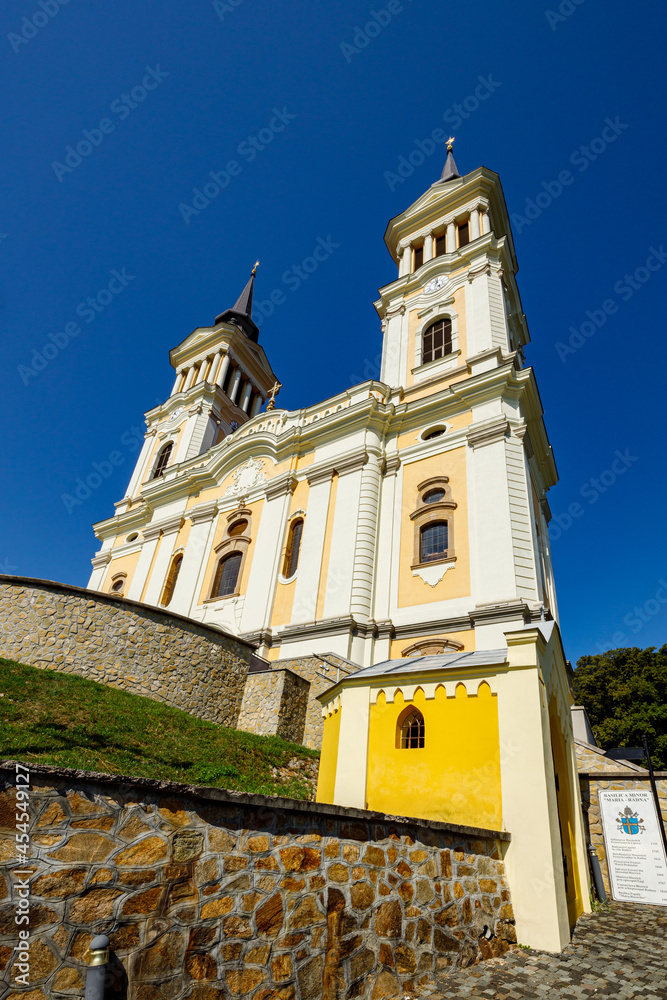 The cathedral of Maria Radna at Arad in Romania The cathedral of Maria Radna at Arad in Romania