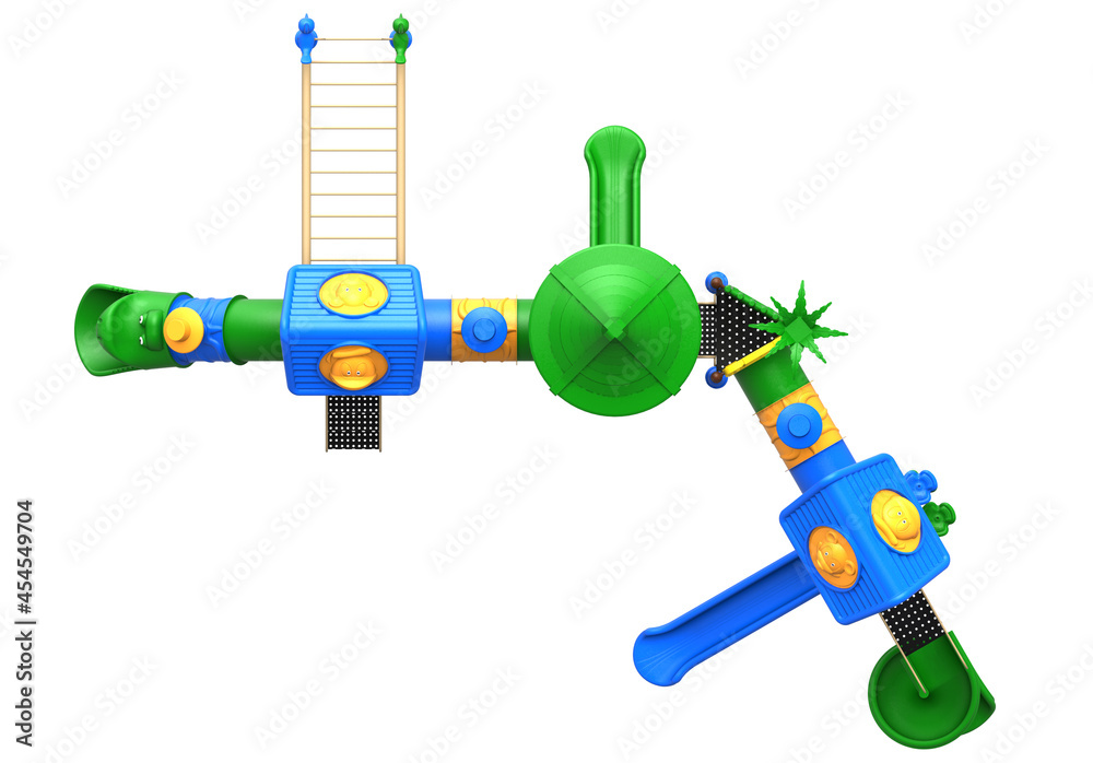 3d realistic playground park isolated on white background 3d realistic playground park isolated on white background