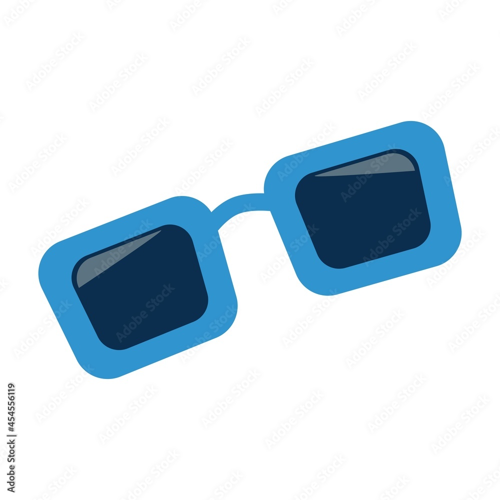 Sunglasses, isolated on a white background. Flat vector illustration Sunglasses, isolated on a white background. Flat vector illustration