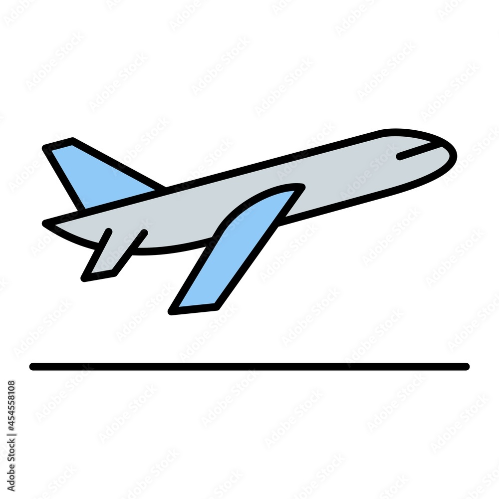 Vector Take Off Filled Outline Icon Design Vector Take Off Filled Outline Icon Design