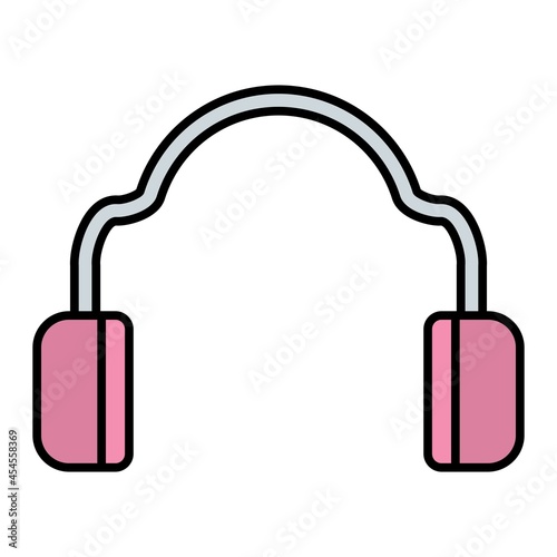 Vector Earmuffs Filled Outline Icon Design
