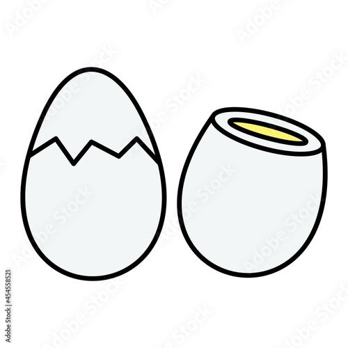 Vector Eggs Filled Outline Icon Design