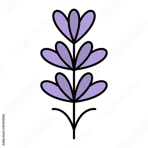 Vector Lavender Filled Outline Icon Design