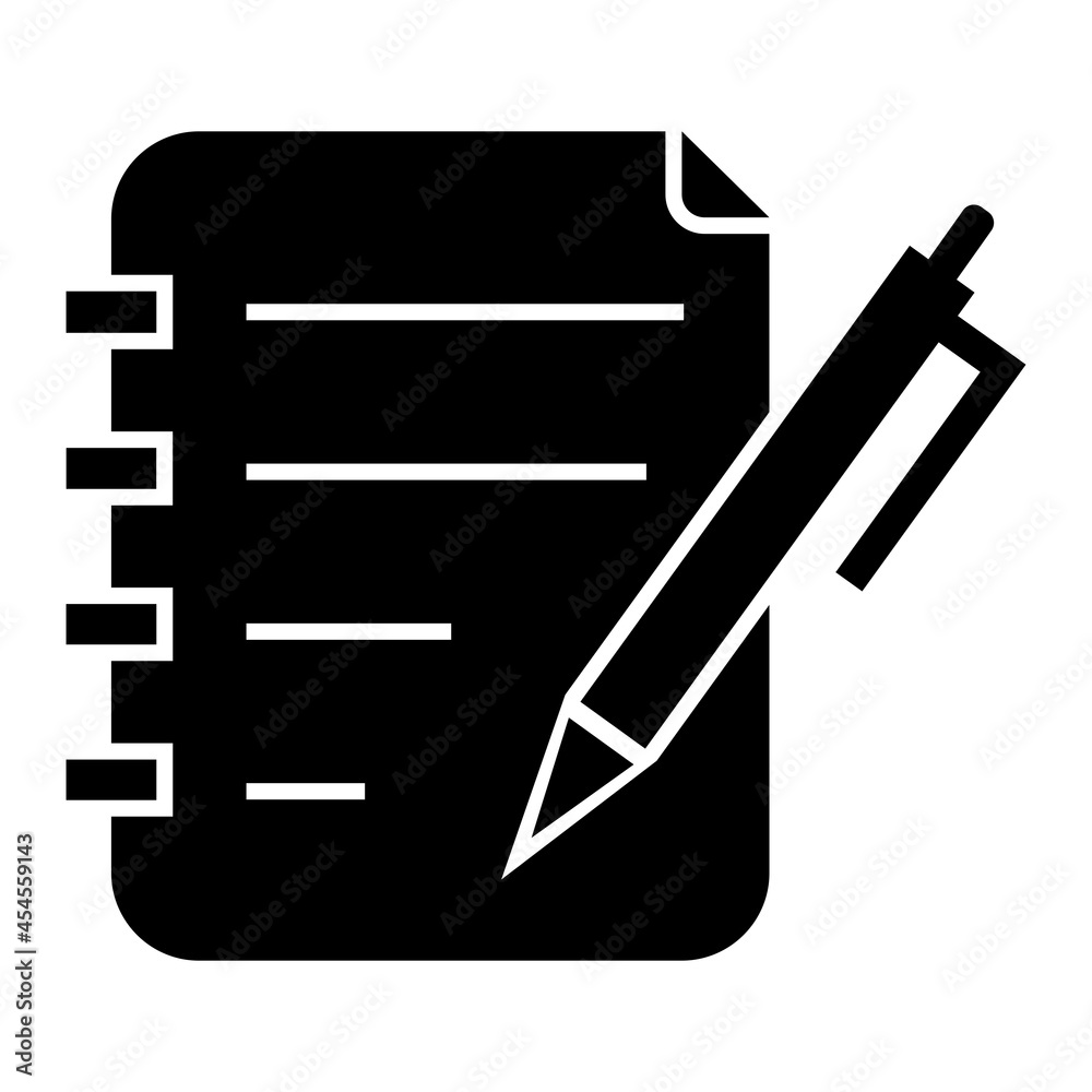 Vector Report Glyph Icon Design Vector Report Glyph Icon Design