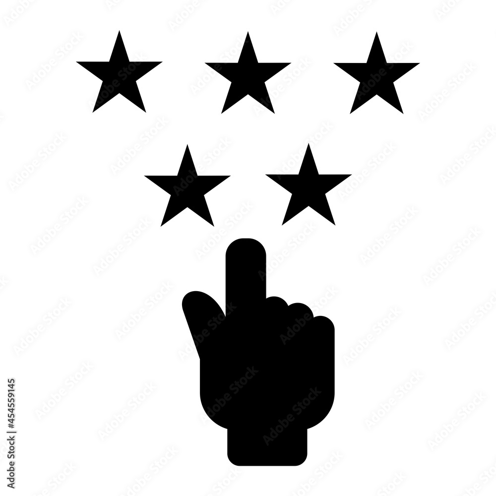 Vector Rating Glyph Icon Design Vector Rating Glyph Icon Design