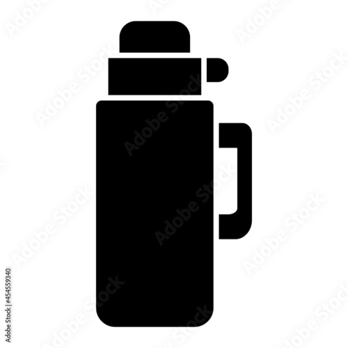Vector Thermos Flask Glyph Icon Design