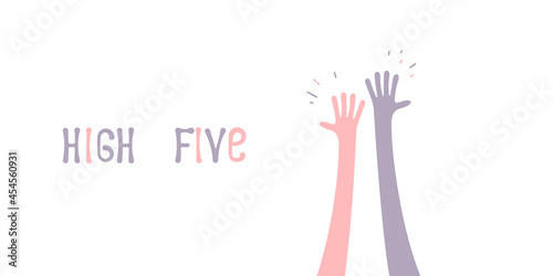 Wallpaper Mural High five icon simple illustration Torontodigital.ca