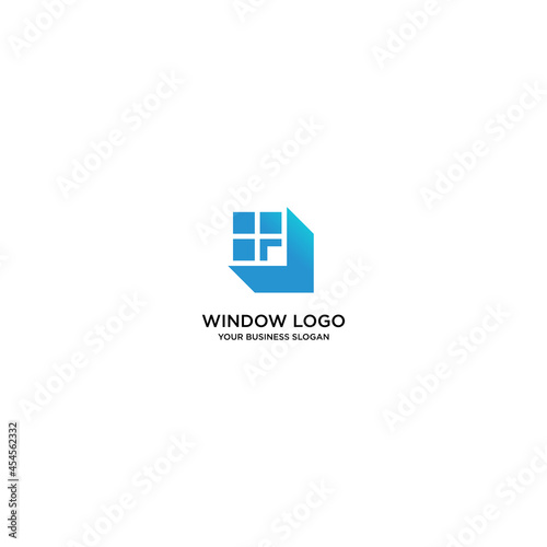 WINDOW LOGO DESIGN ABSTRACT VECTOR