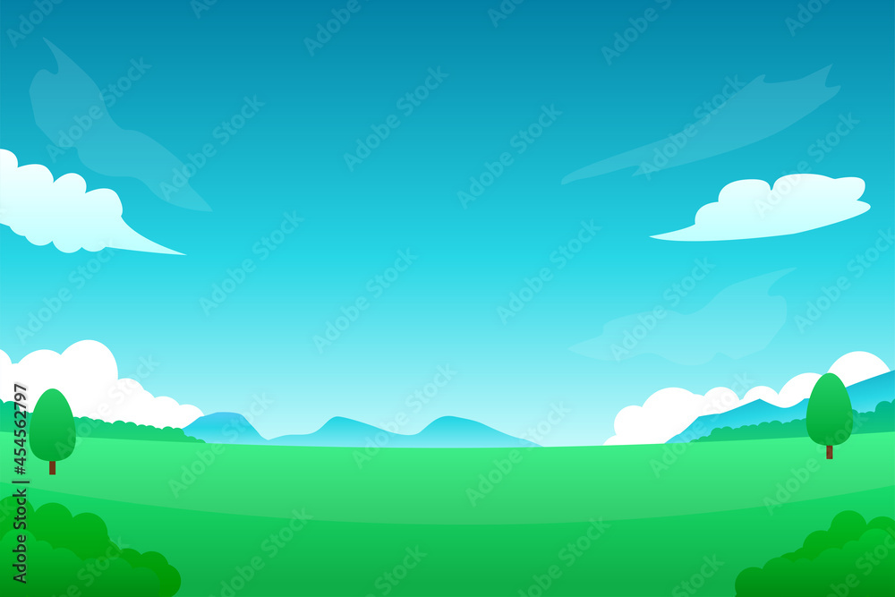 Nature landscape vector suitable for background or illustration 