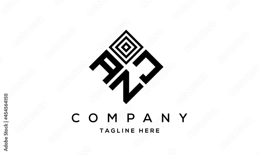 AJN square three latter logo vector AJN square three latter logo vector
