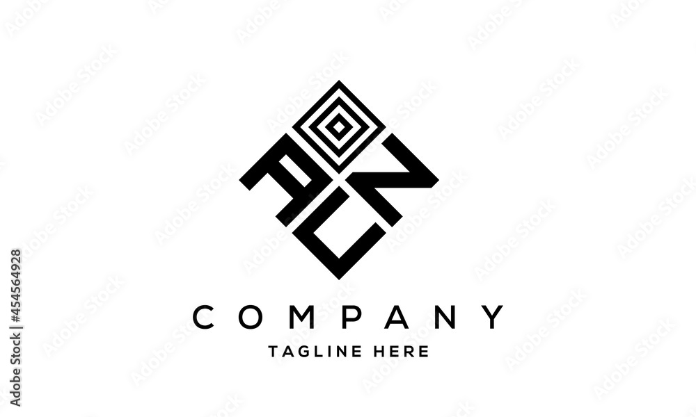 ANU square three latter logo vector ANU square three latter logo vector