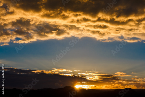 Sky and clouds at dawn