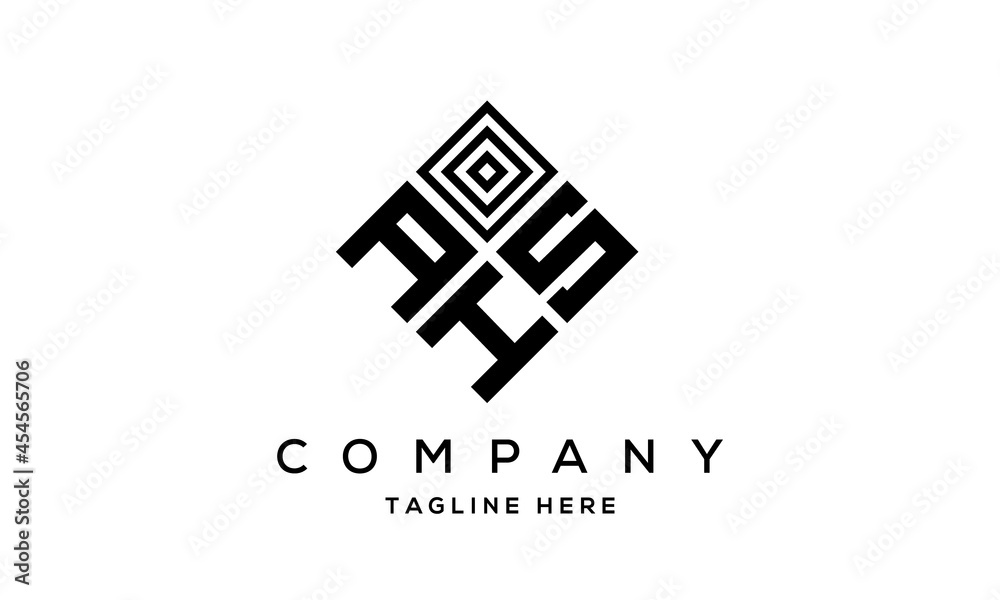 ASH square three latter logo vector ASH square three latter logo vector