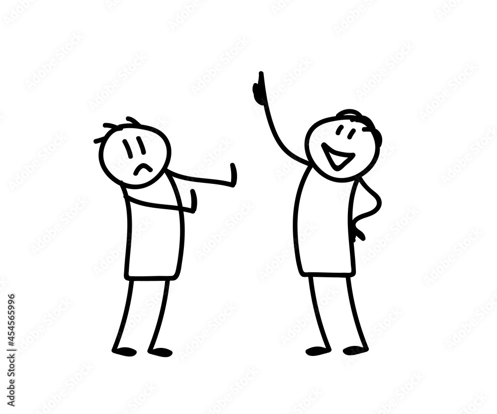 Two people are talking. Sketch. Vector illustration. Two people are talking. Sketch. Vector illustration.