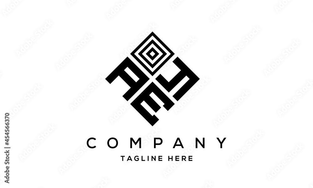AYE square three latter logo vector AYE square three latter logo vector