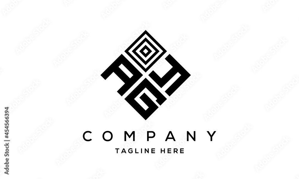 AYG square three latter logo vector AYG square three latter logo vector