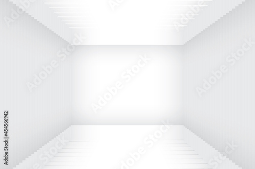 Wallpaper Mural Abstract  white and gray color, modern design background with geometric shape. Vector illustration. Torontodigital.ca