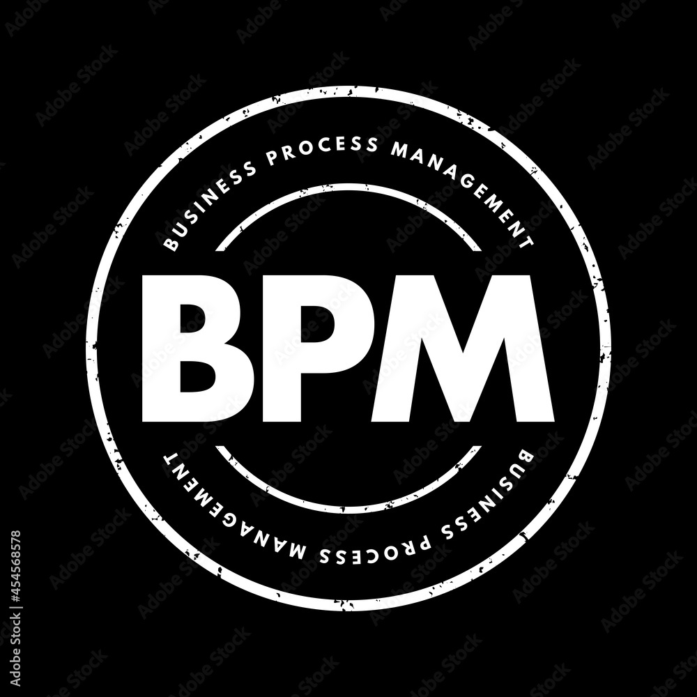 BPM - Business Process Management acronym, business concept background