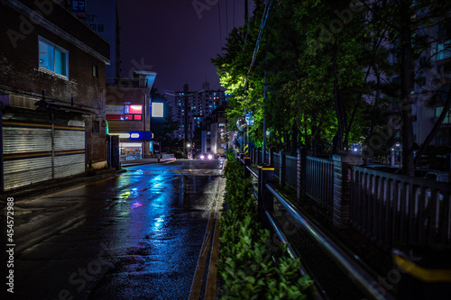 city canal at night
