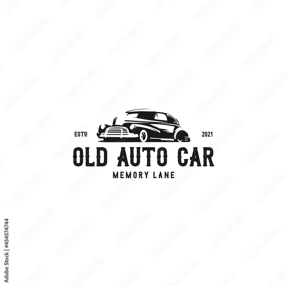 old auto car logo vector old auto car logo vector