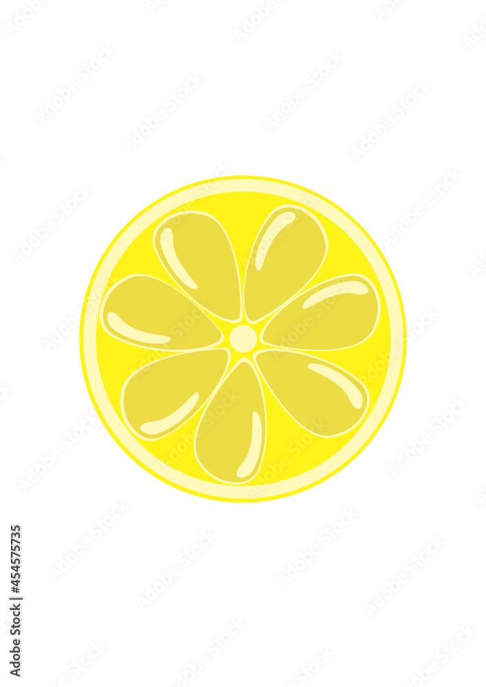 Vector rodaja de limon amarillo Vector rodaja de limon amarillo