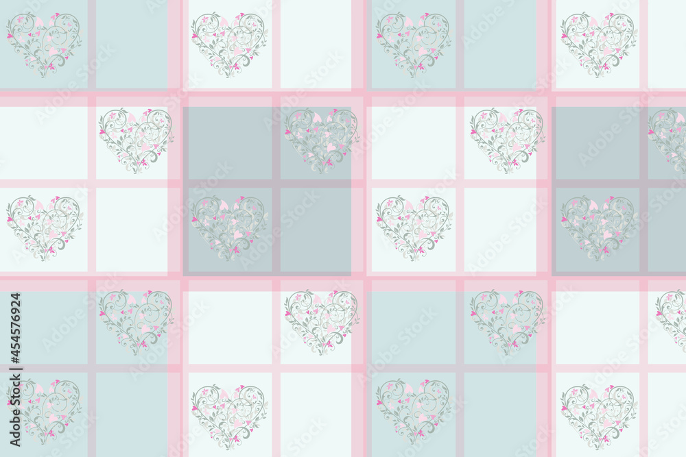 background in hearts, hearts, pattern with hearts, valentine's day